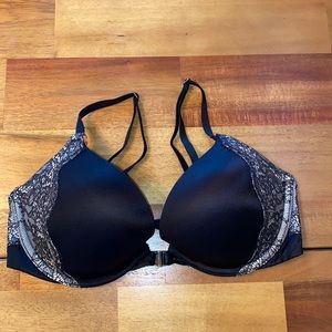 Push-Up Lacey Black Bra